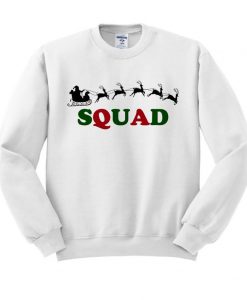 Reindeer Squad Funny Christmas Crewneck Sweatshirt