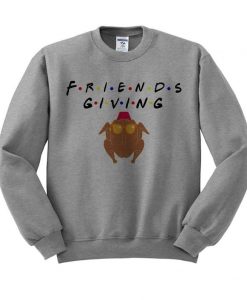 Turkey Head Friendsgiving Crewneck Sweatshirt