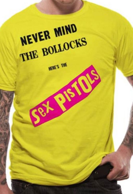 Yellow Sex Pistols Johnny Rotten Sid Vicious T Shirt