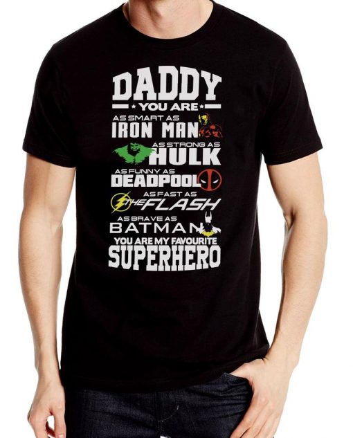 Daddy Hulk Fathers Day Gift Superhero Dad T shirt