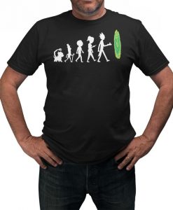 Evolution Portal Morty & Rick Men's Funny T-Shirt