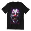 Scary Evil Clown Face Halloween T-Shirt