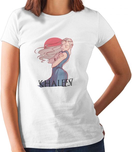 Khaleesi Game of Thrones Daenerys Targaryen Mother of Dragons Printed T-Shirt
