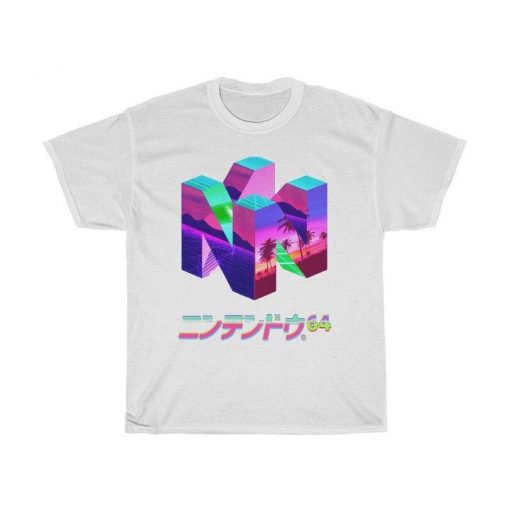 Nintendo 64 Vaporwave Retro T-Shirt
