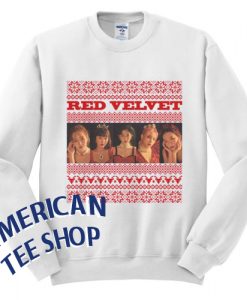 Red Velvet Christmas KPOP Pattern Unisex Men Women Sweatshirt