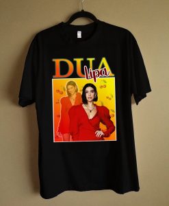 Dua Lipa Vintage Singer 90s fashion T-Shirt