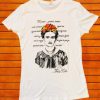 Frida Kahlo Poema T Shirt