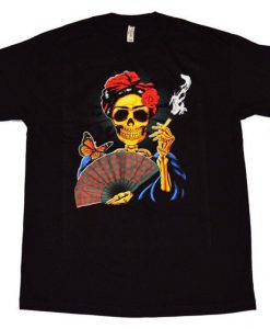 Frida Kahlo Skull T Shirt