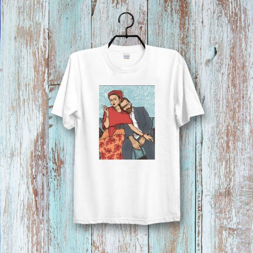 Frida Kahlo and Vincent Van Gogh Vintage Tee Top Vintage Unisex Ladies T shirt