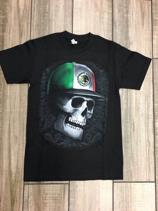Mexico Skull T Shirt