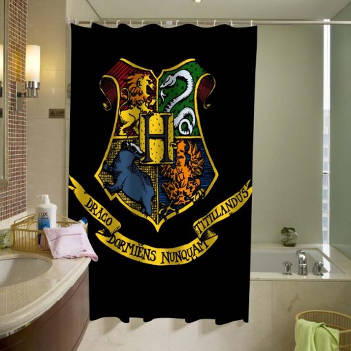 Harry Potter Hogwarts Symbol Shower Curtain