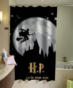 Harry Potter silhouette shower curtain