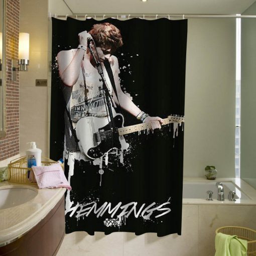 Luke Hemmings curtain, 5sos Luke Hemmings Shower Curtain