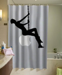 Miley Cyrus funny silhouette Shower Curtain