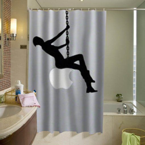 Miley Cyrus funny silhouette Shower Curtain