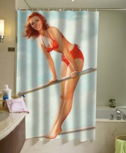 Sexy Retro Pinup Girl 008 Shower Curtain