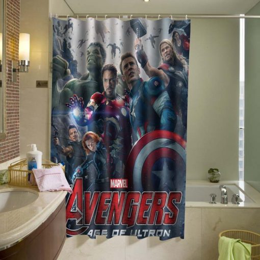 The Avengers Age of Ultron Shower Curtain