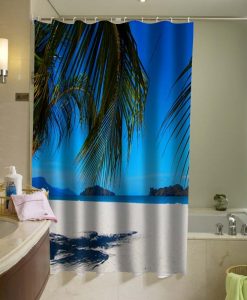 Tropical Shower Curtain - Beach Shower Curtain