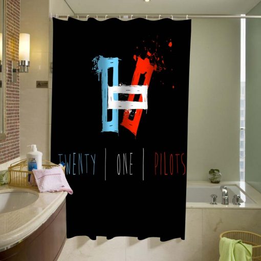 Twenty One Pilots Logo Shower Curtain