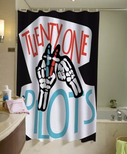 Twenty One Pilots Poster Contest Shower Curtains