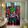 marvel characters Shower Curtain