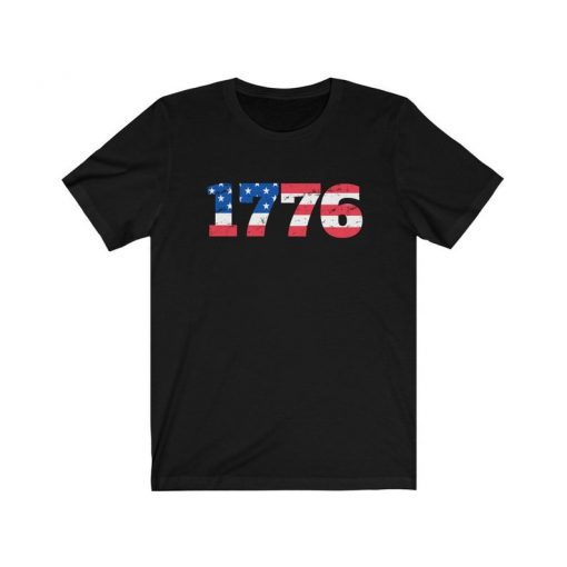 1776 USA flag unisex T Shirt