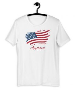 America distressed flag T shirt