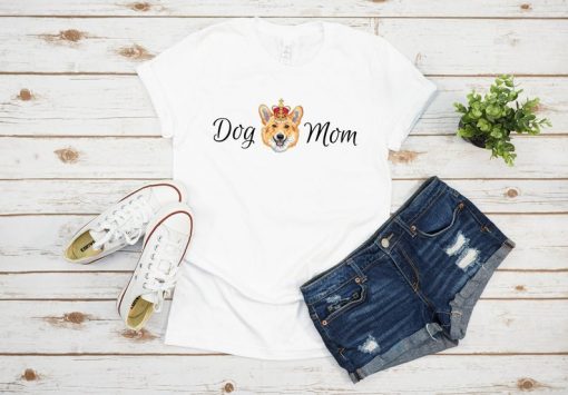 Dog Mom Corgi T-Shirt