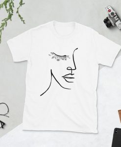 Face Abstract Drawing T shirt