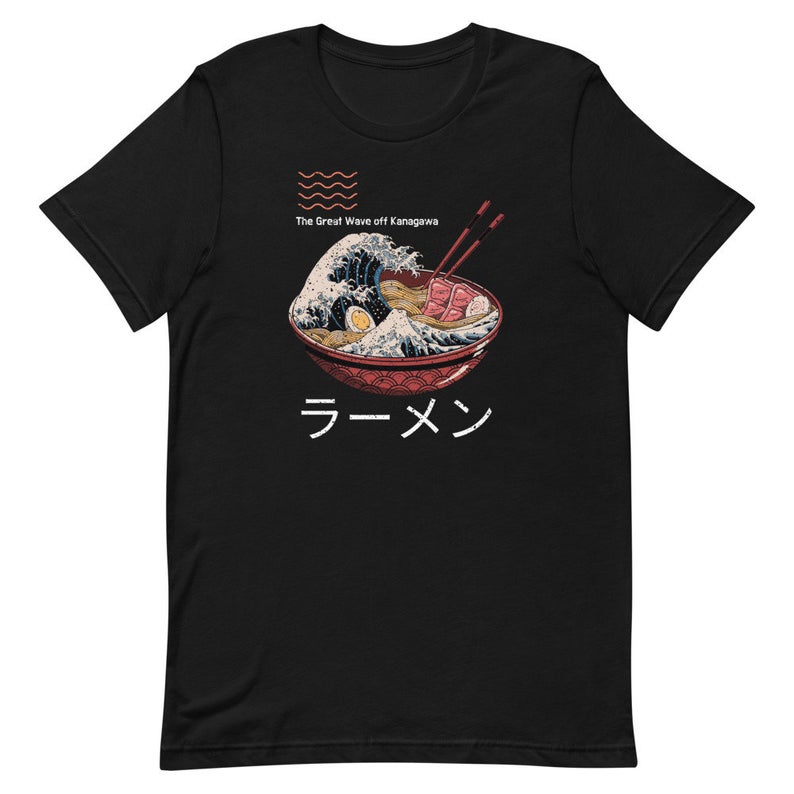 The Great Wave off Kanagawa Ramen T-Shirt - americanteeshop.com The ...