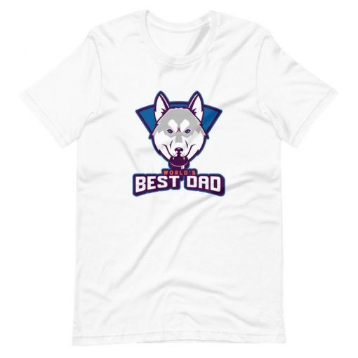 World's Best Dad Husky Malamute Dog lover T Shirt