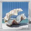 Clam Shell Shower Curtain