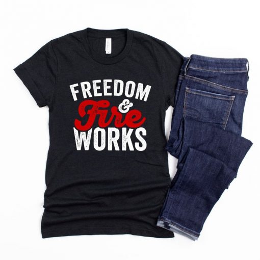 Freedom And Fireworks T Shirt