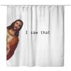 Jesus Peeking Shower Curtain