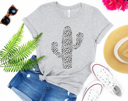 Leopard Cactus T Shirt