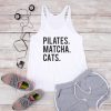 Pilates matcha cats Tank Top