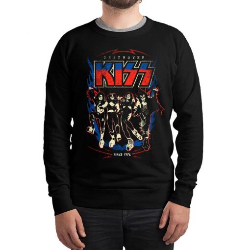 Kiss Destroyer Rock Vintage Sweatshirt