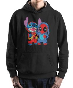 Stitch and Deadpool Funny Hoodie