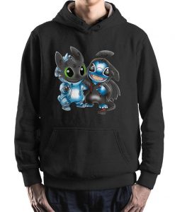 Stitch and Toothless Funny Hoodie