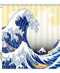 The Great Wave Off Kanagawa Shower Curtain