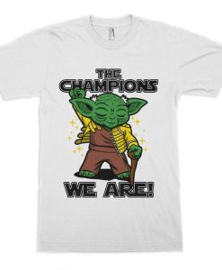 Yoda Freddie Mercury We Are The Champions T-Shirt