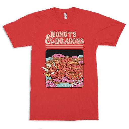 Donuts & Dragons Funny DnD T-Shirt