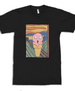 Ice Cream Funny Scream Edvard Munch T-Shirt