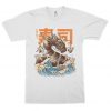 Sushi Dragon and Great Wave off Kanagawa Art T-Shirt