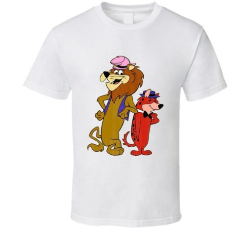 Lippy the Lion and Hardy Har Har Retro Cartoon Character Worn Look Gift T Shirt