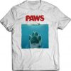 Paws Jaws Parody Dog T Shirt