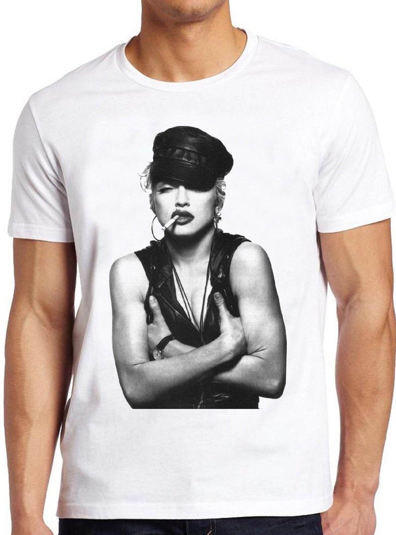 Madonna Smoking T Shirt - americanteeshop.com Madonna Smoking T Shirt