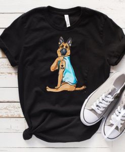 I Love Mom German Shepherd Dog T-Shirt