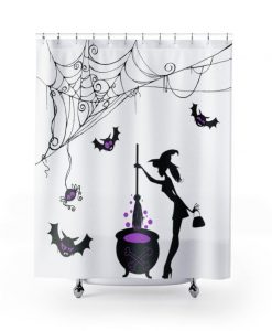 Halloween Witch Shower Curtain