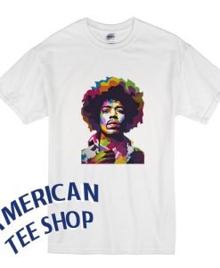 Jimi Hendrix Multicolor Graphic Rock T shirt